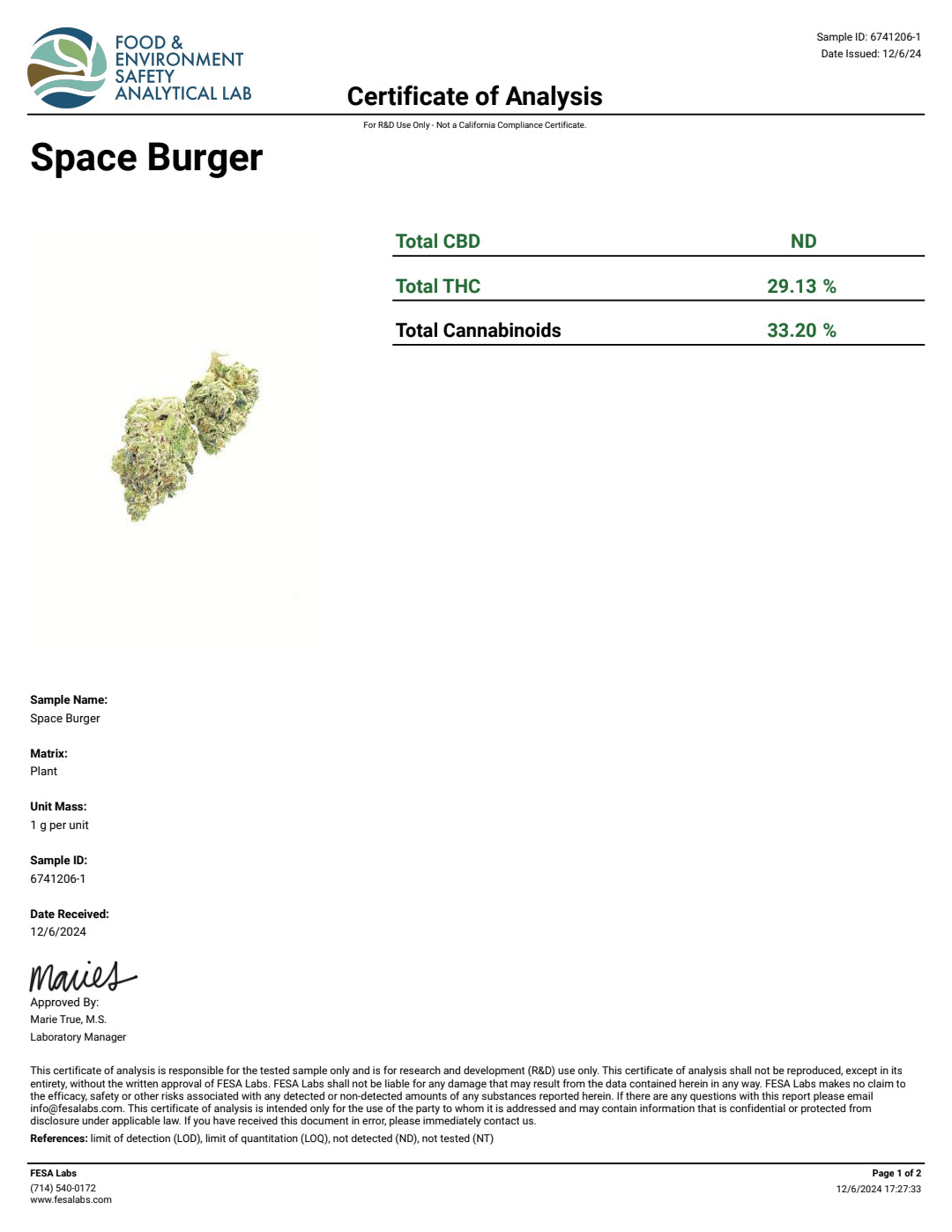 •Burger Stand, HEMP FLOWER 7g