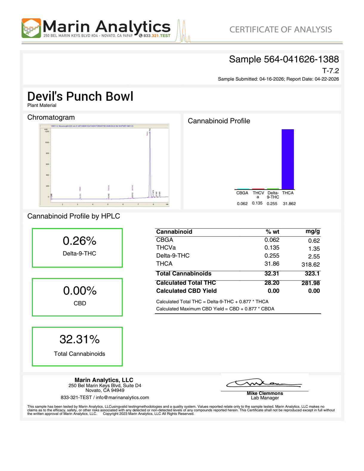 AA Little •Devil's Punch Bowl •Sativa/Hybrid, Potent Hemp Flower