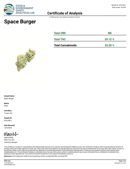 •Burger Stand, HEMP FLOWER 7g