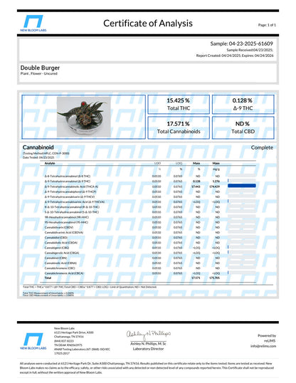 Quarter Ounces, Type 1 Hemp Flower